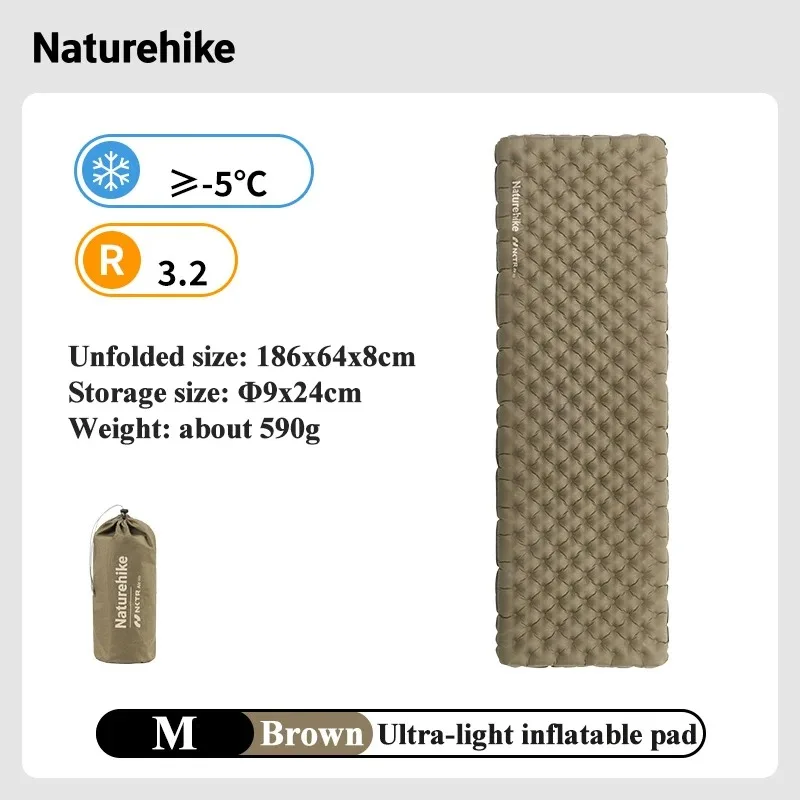 Naturehike Camping Aufblasbare Matratze R 5,8 Ultraleicht Tragbare Faltbare Zelt Isomatte Outdoor Reise Wandern Strand Matte 6