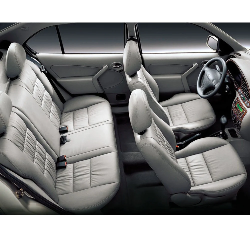 

Чехлы на сиденья автомобиля из искусственной кожи для Ford Fiesta MK5 2003-2008, полный комплект, защитные накладки на сиденья