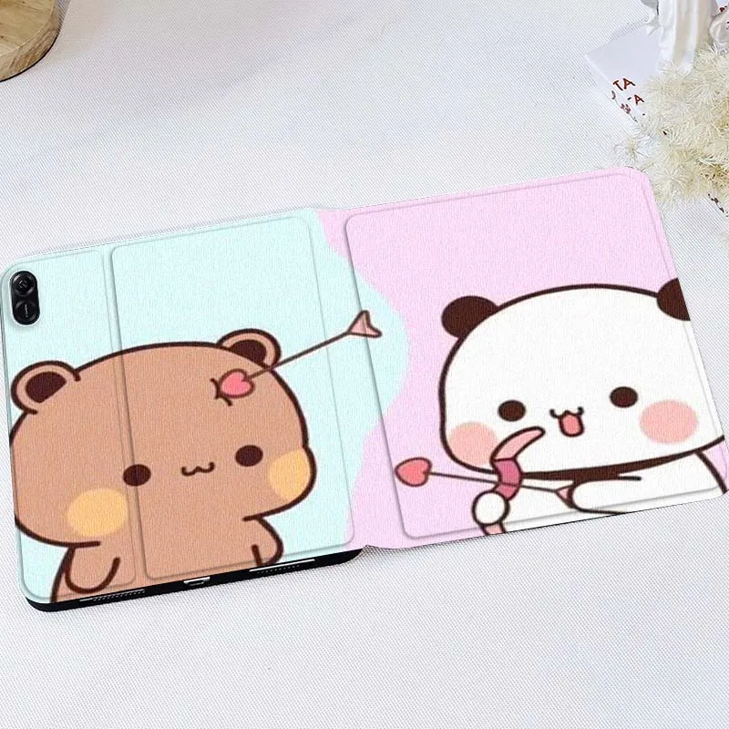 

Cute Panda Cupid Arrow For Huawei MediaPad T5 T10s M6 M5Lite SE Honor Tab 5 6 7 V7 V8 X8a X9a Pro Soft Tablet Case Gift