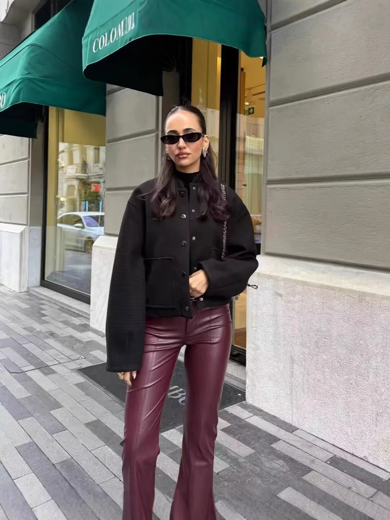 

Bomber Jackets Womens Jacket American Style Demi-Season Mesh Splicing Cuffed Panelled Leisure Travel Vacation Comfortable Comfy