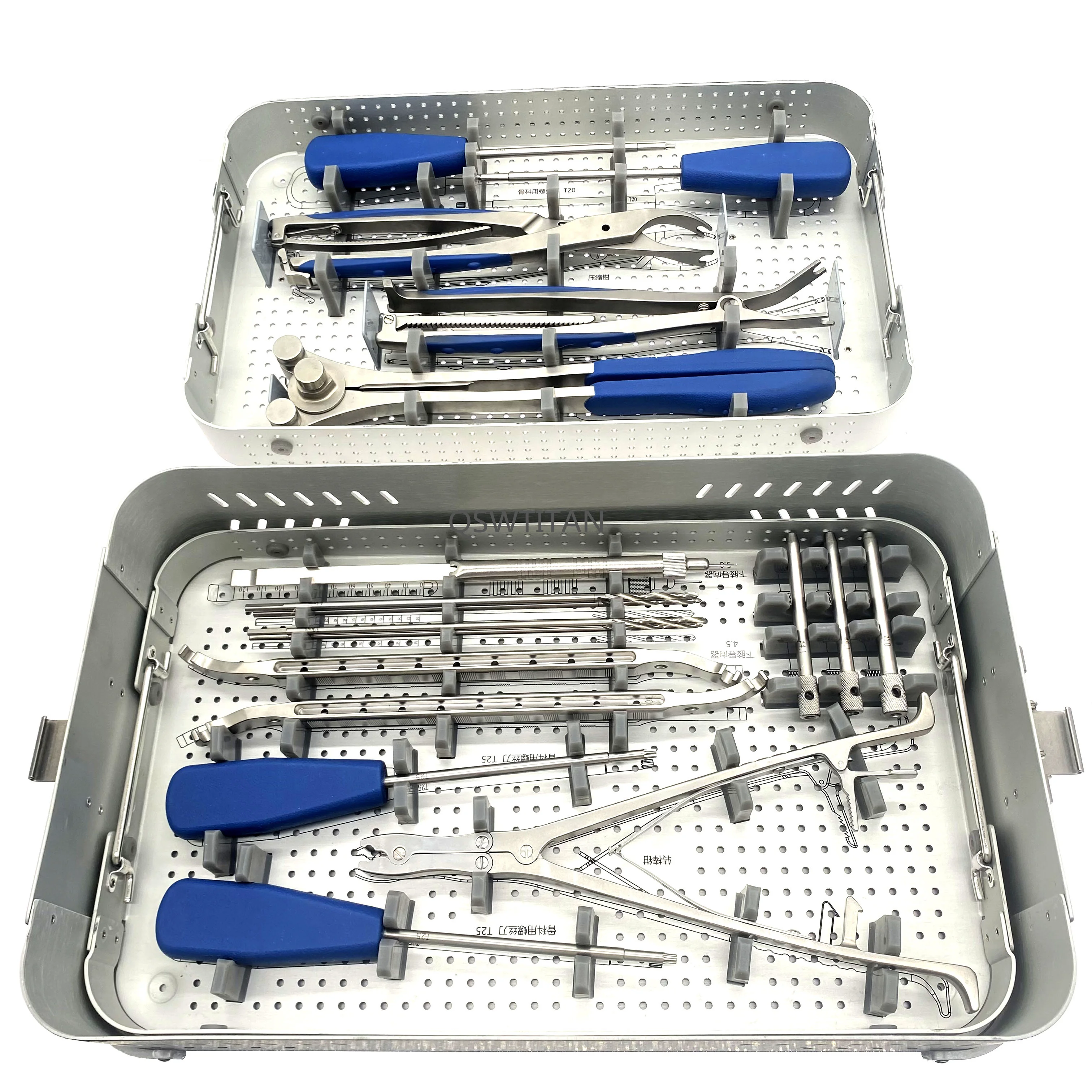 Spinal Lower Instrument Set  Plate Instrument Kit Orthopedic Surgical Instrument Kit Set