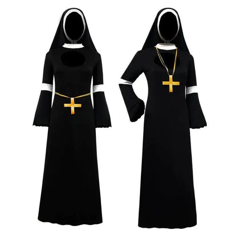 

Halloween Cosplay Nun's Dress Party Dance Performance Women's Costume Stage Lighting Effect Chinese Traditional Hanfu Clothing