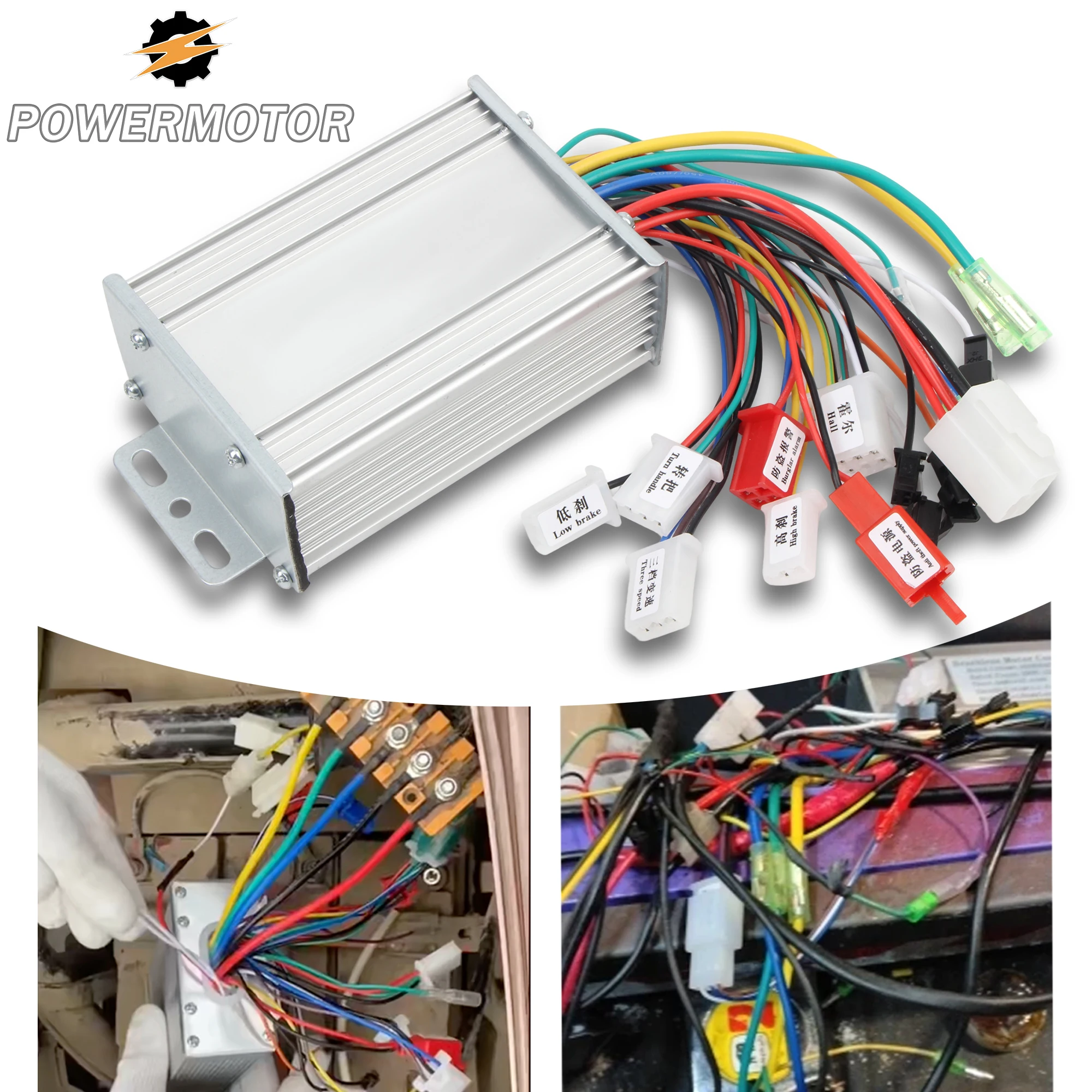 

36/48V 350W E-Bike Electric Controller Brushless DC Motor Dual Mode Controller for Scooter Electric Bicycle Electric Motorbike