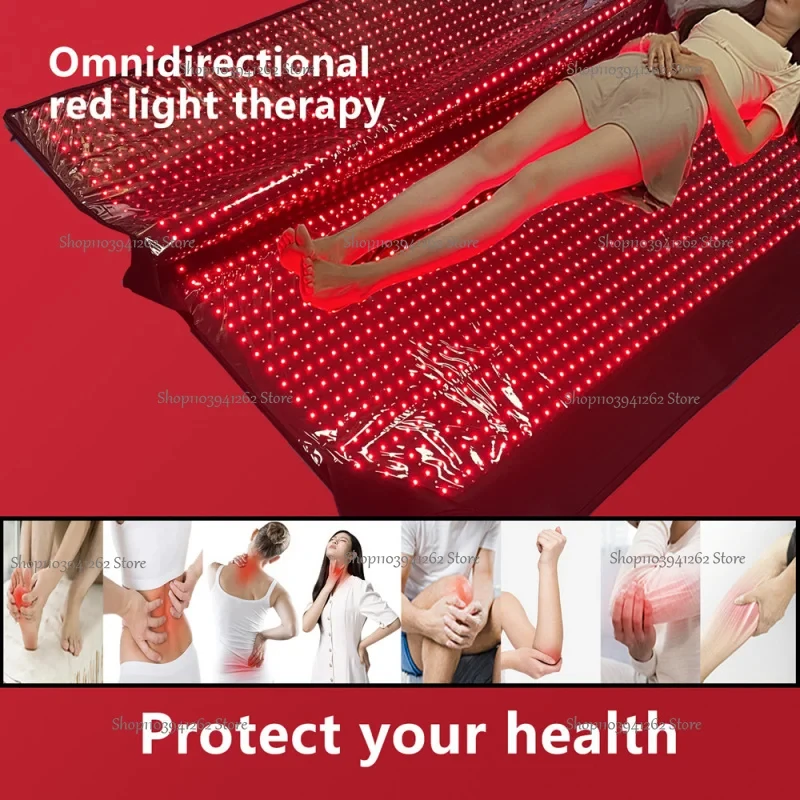 

2025LED Light Therapy Spa 660nm 850nm Infrared Sauna Full Body Care Red Light Therapy Sleeping Bag