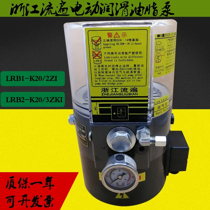 Zhejiang Flow Through Electric Lubrication Pump LRB1-K20/2ZI Punch Butter Pump LRB2-K20/3ZKI Grease Pump