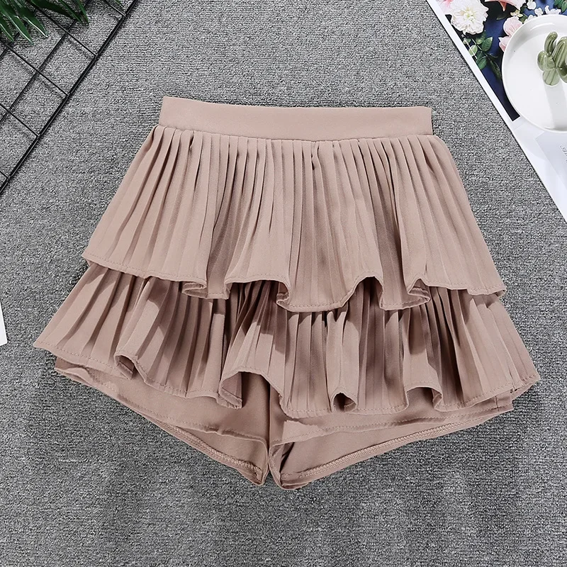 Tiered Ruffled Mini Skirt High Waist Layered Flowy Chiffon Short Skirt Summer Spring Women Soft-Girl Fairycore Outfit