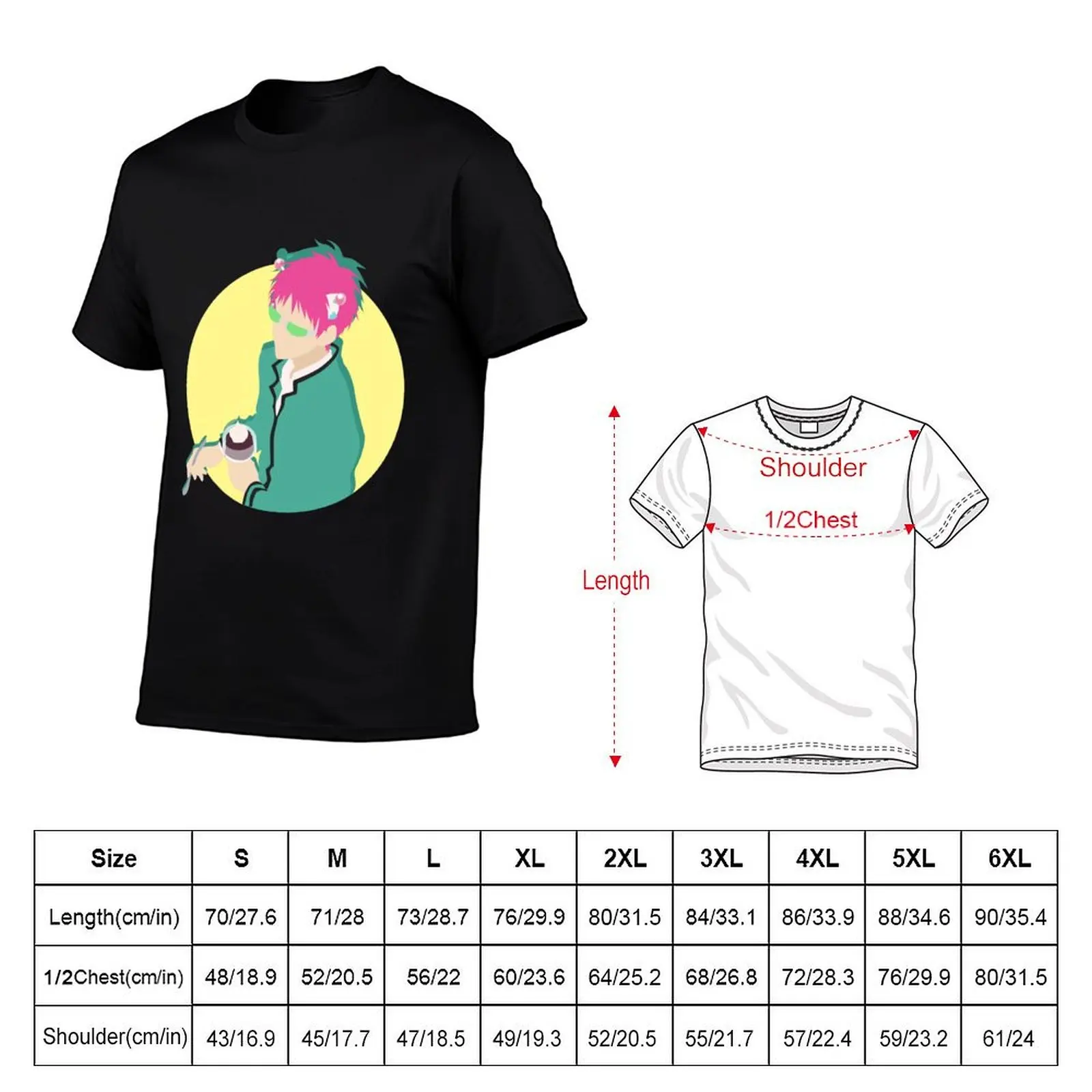 Saiki K T-Shirt Festival Casual Short Sleeve