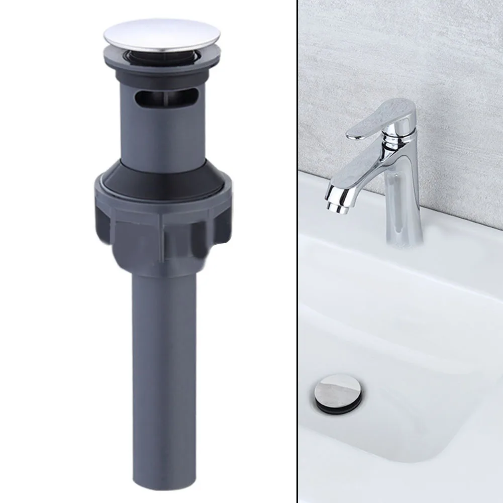 

Пробка для слива раковины в ванной комнате, выдвижной слив для раковины с переливом, утолщенный АБС-пластик, сливной узел для раковины в ванной комнате, антизасоряющийся фильтр