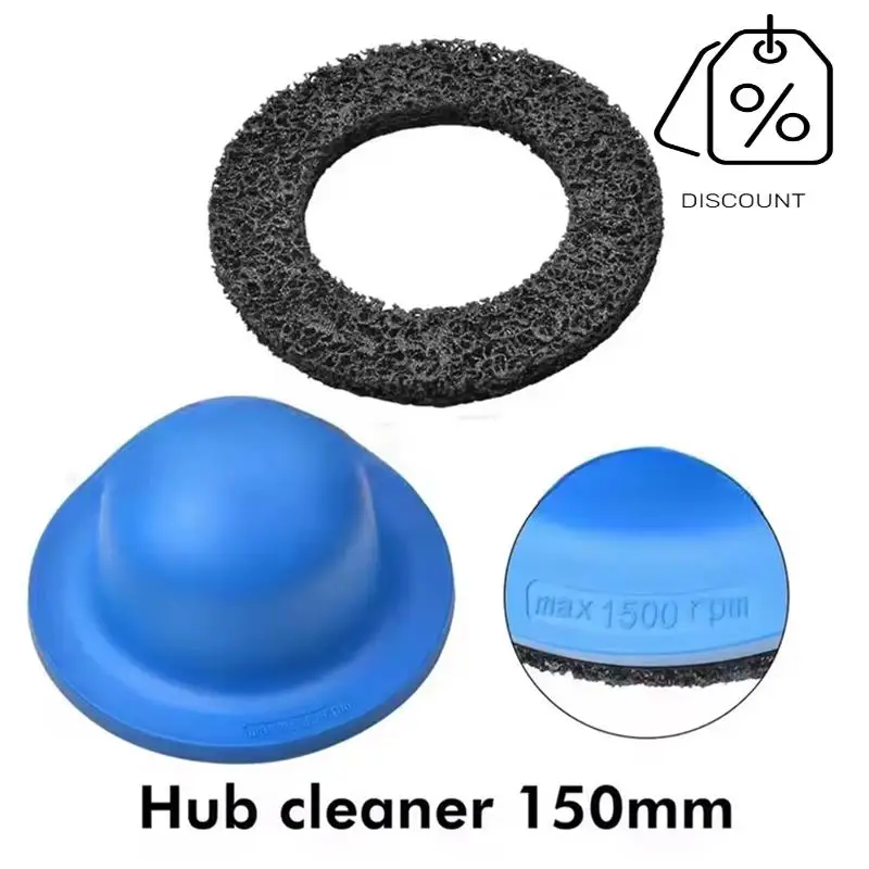 AB35-Wheel Hub Brush Grinding Disc 150Mm,1/2 Dr. Cleaning Rotor Rust Grinding Rim Polishing