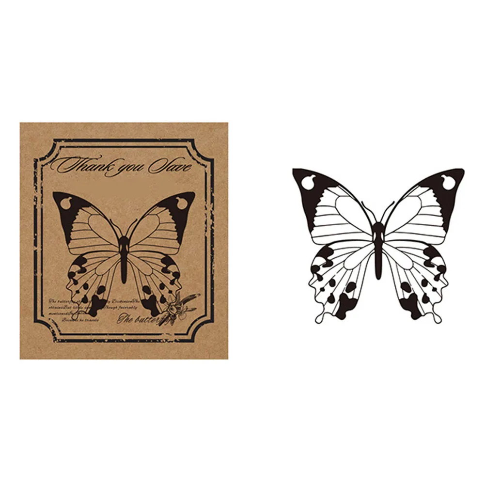 DIY Scrapbooking Cards Decoration Exquisite Wood Rubber Stamps for Craft Detailed and Clear Engraving Lines Retro Style