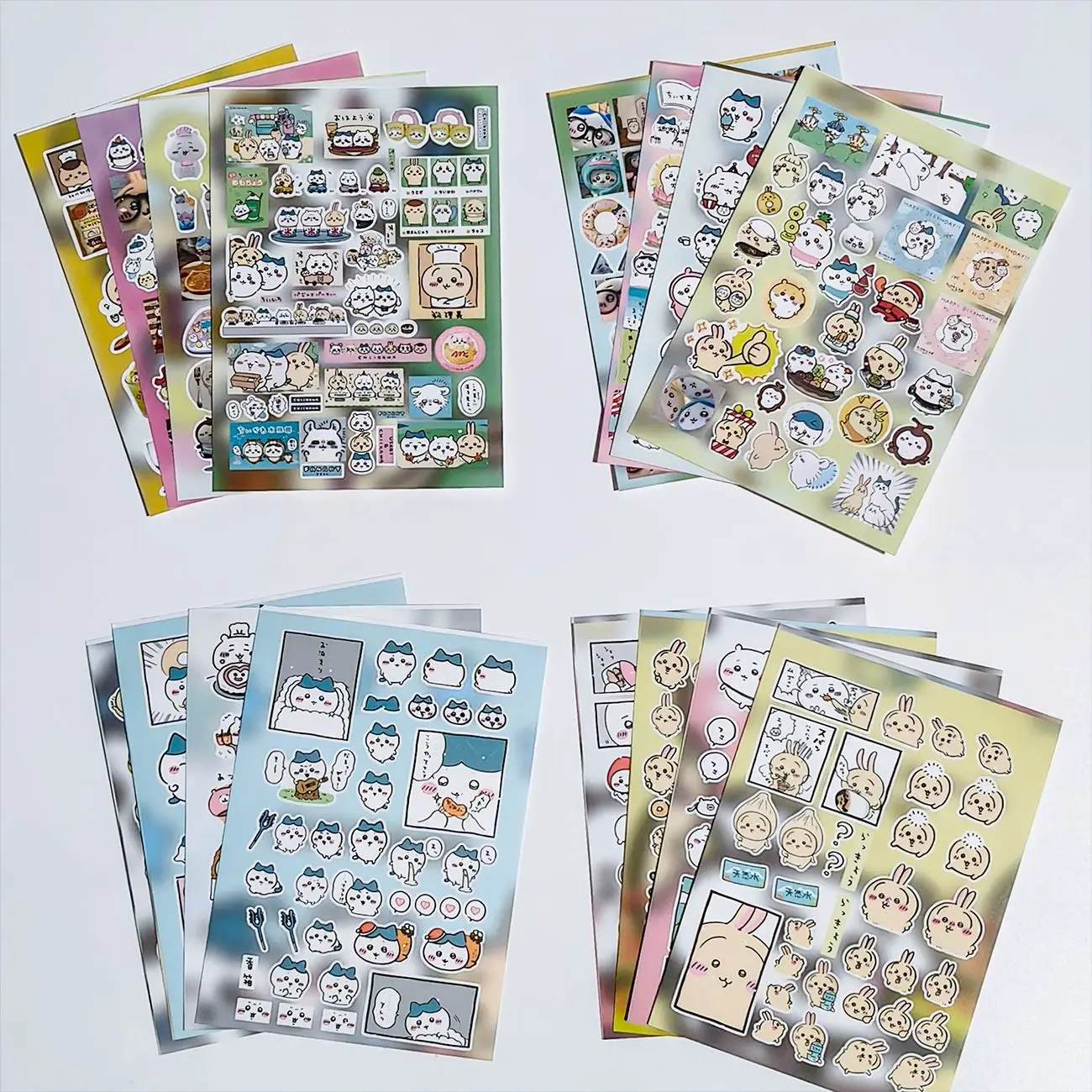 Chiikawa Ausgestanzte Washi-Sticker, süße Anime-Figuren, selbstklebende Deko-Sticker für Tagebuch, Planer, Scrapbooking-Zubehör – Detail 8