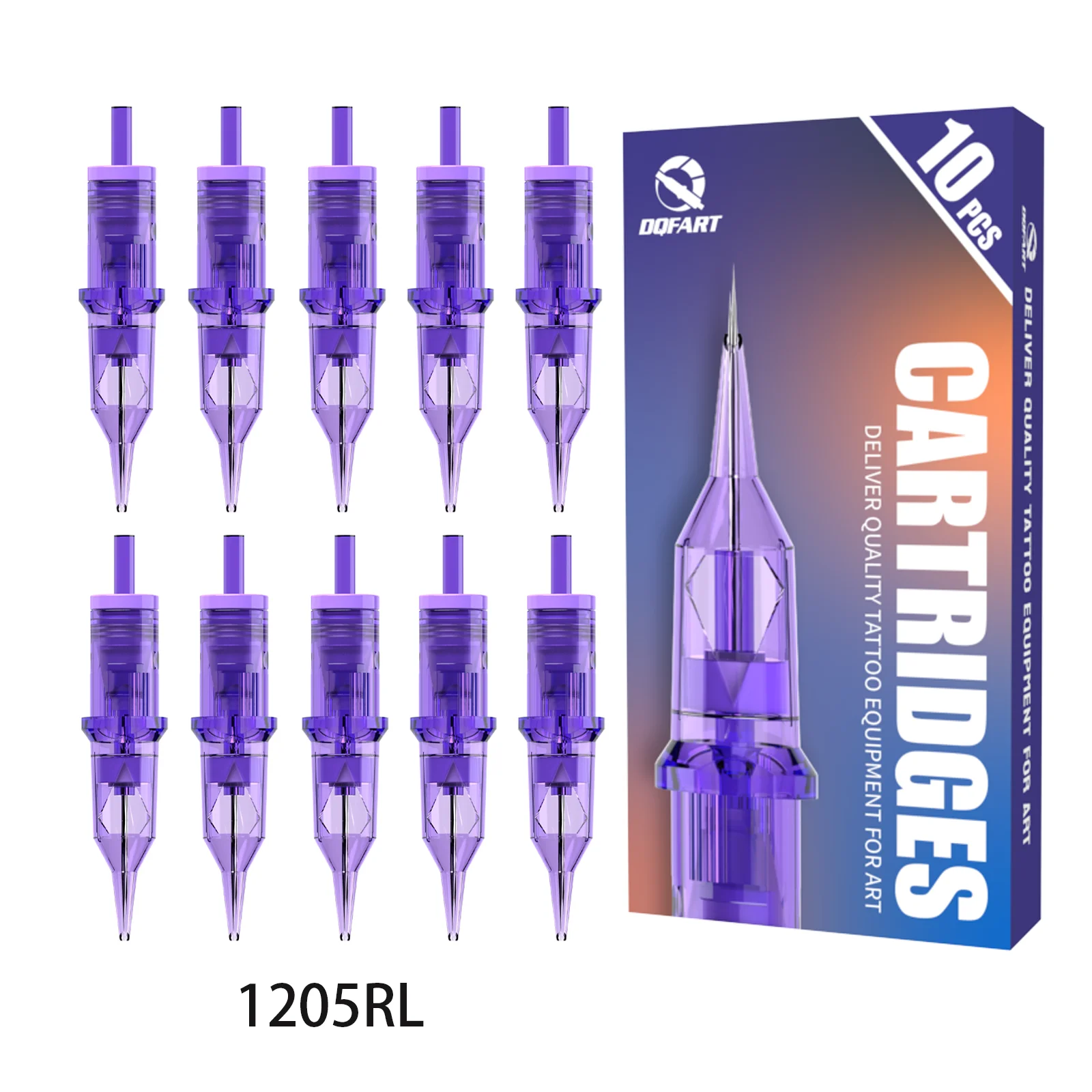 10pcs disposable tattoo needles, cartridge needles, 1205RL, 1205M1, tattoo supplies