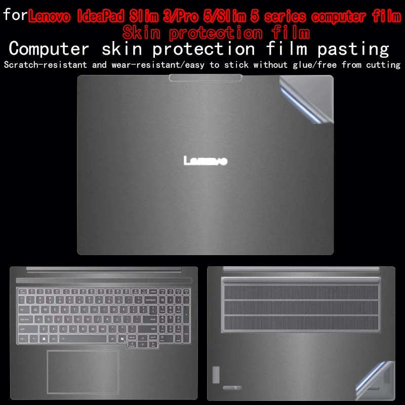 

For Lenovo IdeaPad Pro 5 16IAH10/16AKP10 Laptop Skin Mask Slim 5 16IRH10R/16IAH10 Protective Film Slim 3 Vinyl Cover Stickers