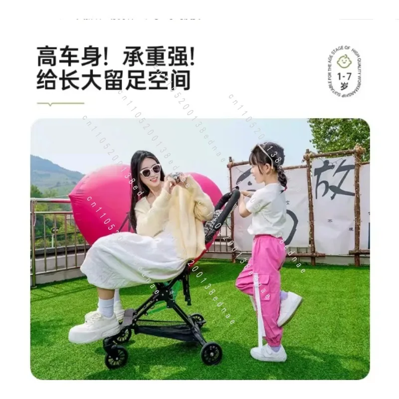 Simple Stroller for Children To Go Out, Foldable, Children's Stroller, Light and Simple