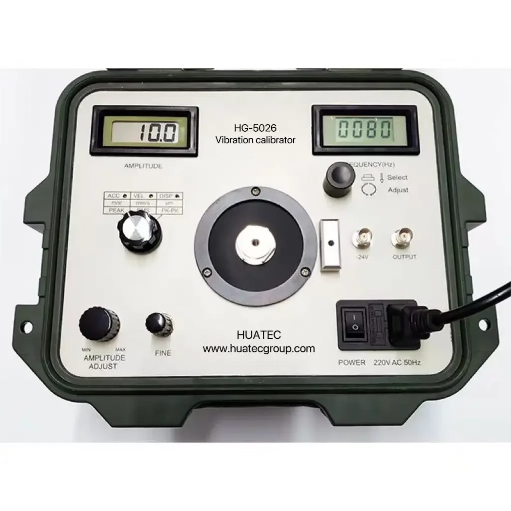 at any frequency from 1 to 1280 Hz can be defined HG-5026 Vibration Calibrator