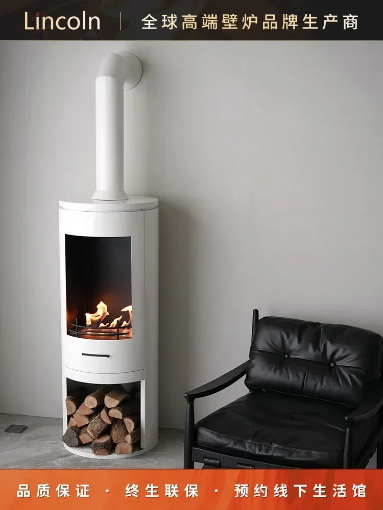 

TAO Real Fire Firewood Villa Independent Heater Household White High