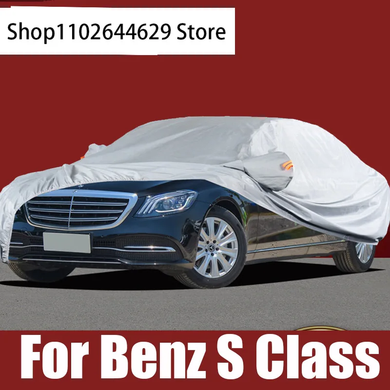 

Full Car Covers Indoor Outdoor Waterproof Anti Dust Sun Rain Snow Protection UV For Mercedes Benz S Class W221 W222 Accessories