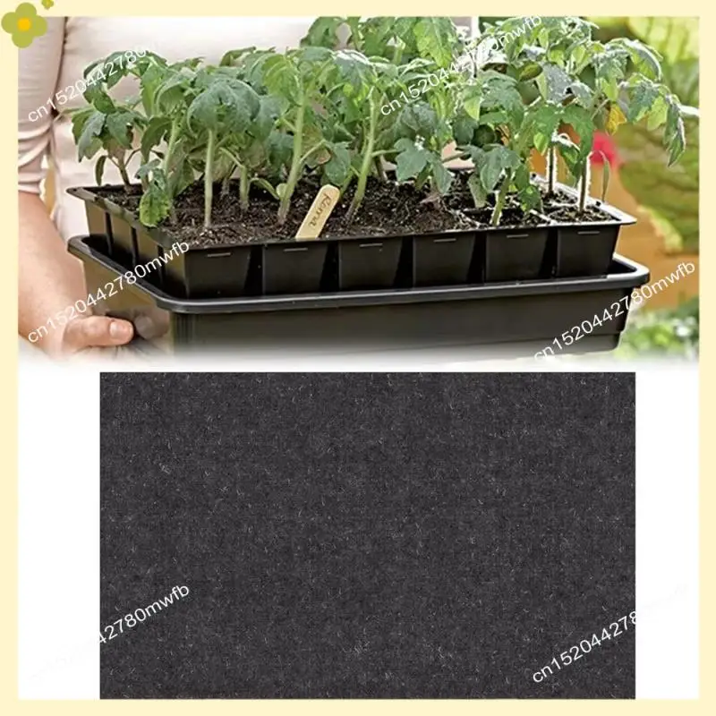 LDHL 8 Pcs Seedsstarter Tray Mat Absorbent Self Watering Seeds Starting Mat For Gardening B