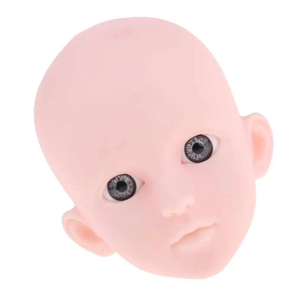 1/ Doll Head Sculpt with Gray Eyes Ball Jointed Doll Body Parts