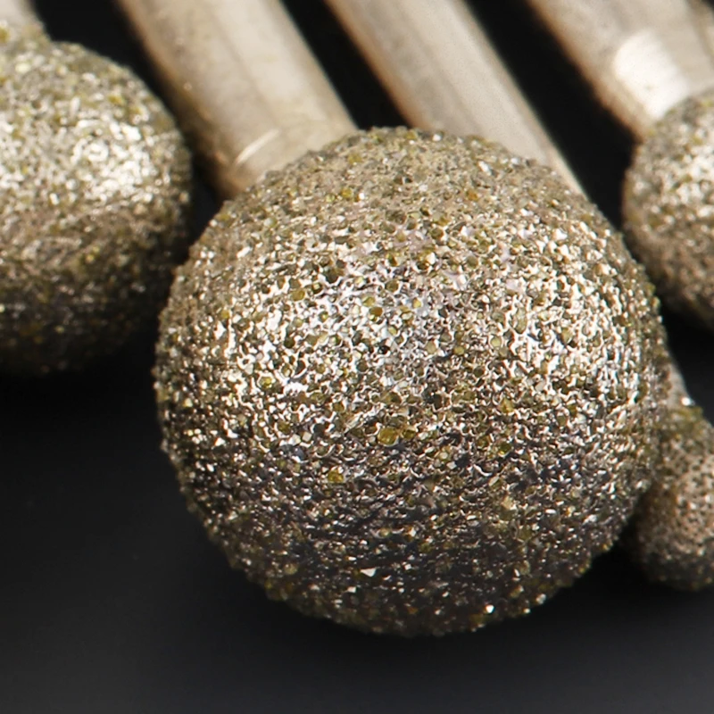 6 mm / 8 mm schachtbal slijpkop kogel dia 6 mm ~ 50 mm bal ronde braam slijpbits