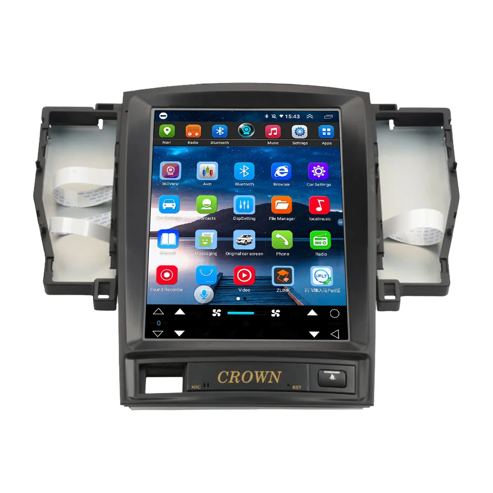 Android 13 Carplay 128G Dsp Rds Rips Scherm Auto Voor Toyota Kroon 2005-2009 Gps Navigatiesysteem