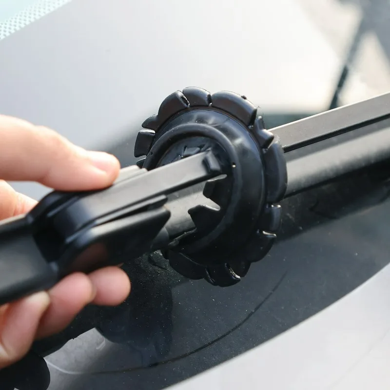 Car Wiper Arm Protective Dustproof Covers Silicone Windshield Wiper Bottom Hole Prevention Cover Auto Sleeve Wipers Protectors