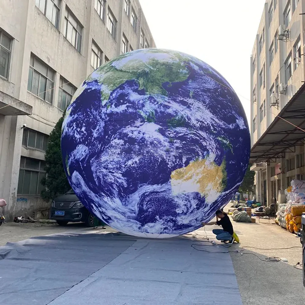 Hanging&standing Inflatable Earth LED Balloon Globe Giant Decoration Inflatable Earth ball giant inflatable planets