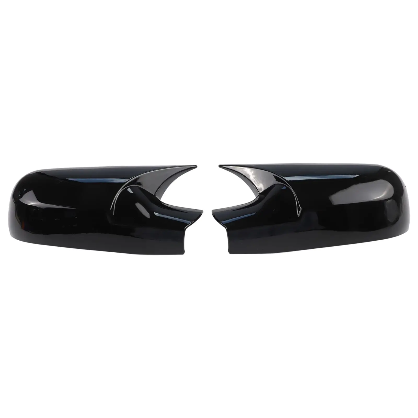 

For Megane II Car Mirror Protection Mirror Cover Car Modification Mirror Cover Easy Installation Gloss Black Finish