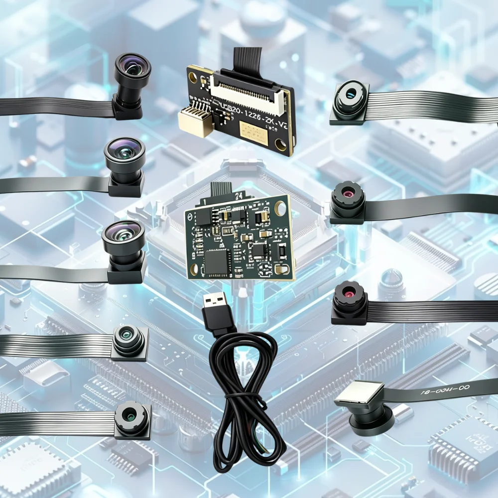 OV9281 USB Camera Module 240fps MIPI to USB Interface 1MP 1280*800 Driver-free 50MM with Cable Distortion Free Wide-Angle Lens