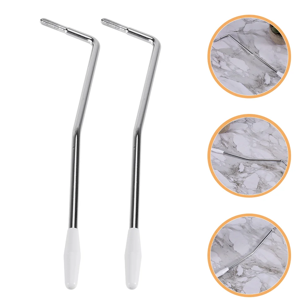 

2 PCS Electric Guitar Tremolo Bar White Tip 5.0mm Arm Diameter Easy Install Play Comfort Single System Parts