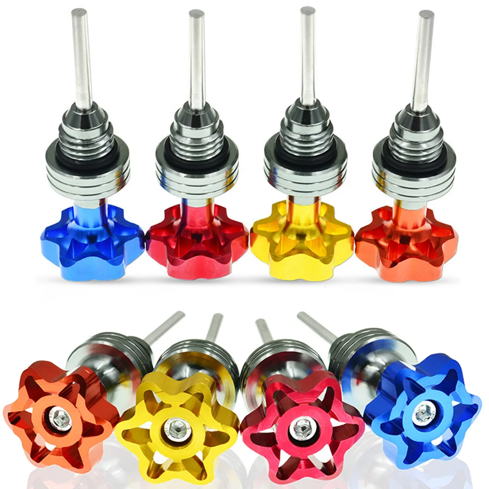 1pc Oil Dipstick Cap Plug For Scooter Motorcycle Engine Engine Crankcase Oil Level Gauge Universal Brand New Aluminum