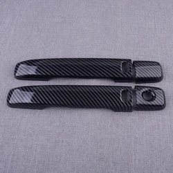 1 Pair Carbon Fiber Style Car Exterior Smart Door Handle Cover Trim ABS Fit for Infiniti G37 Coupe Convertible IPL 2008-2013