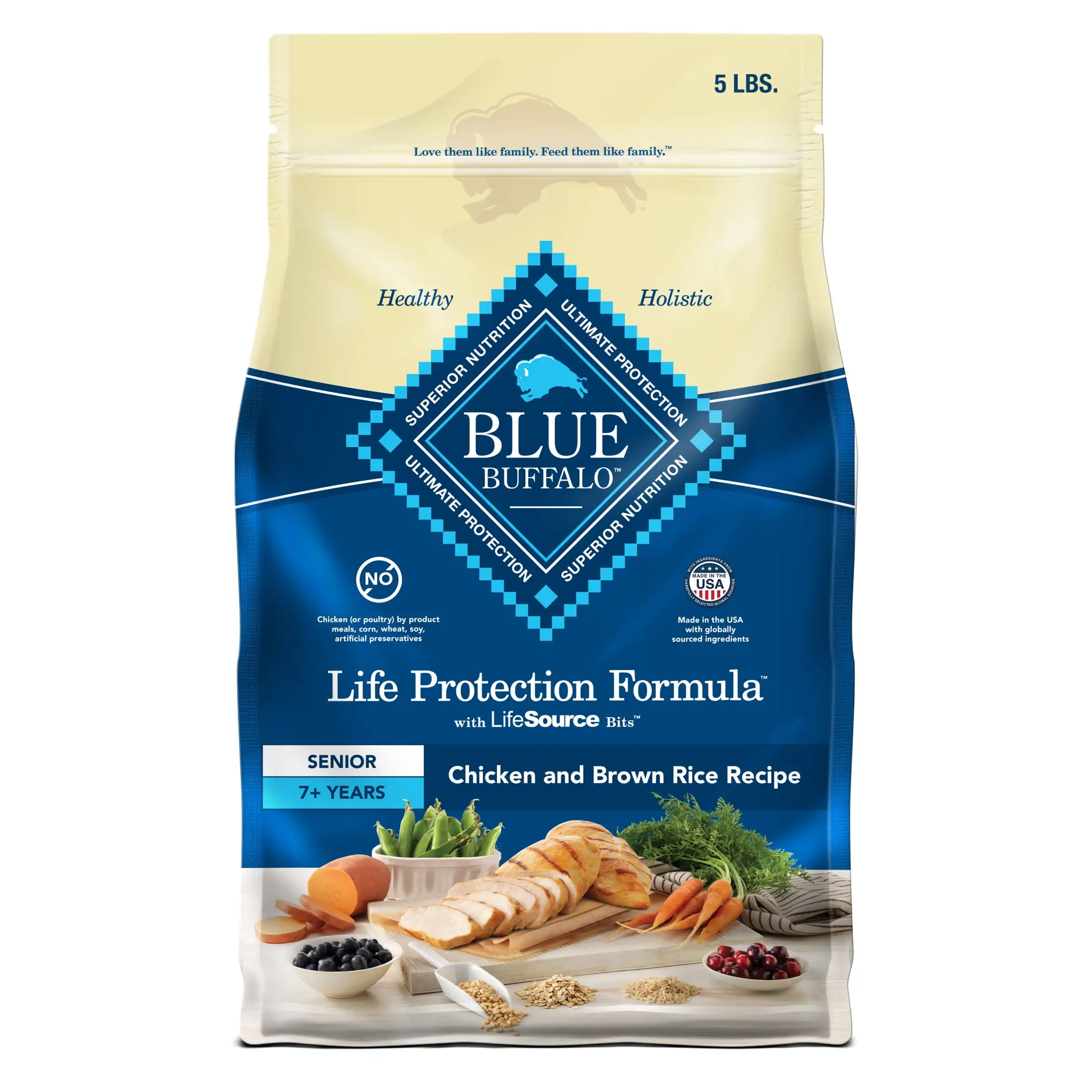 

Life Protection Formula Senior Dry Dog Food, Chicken & Brown Rice, 5lbs.