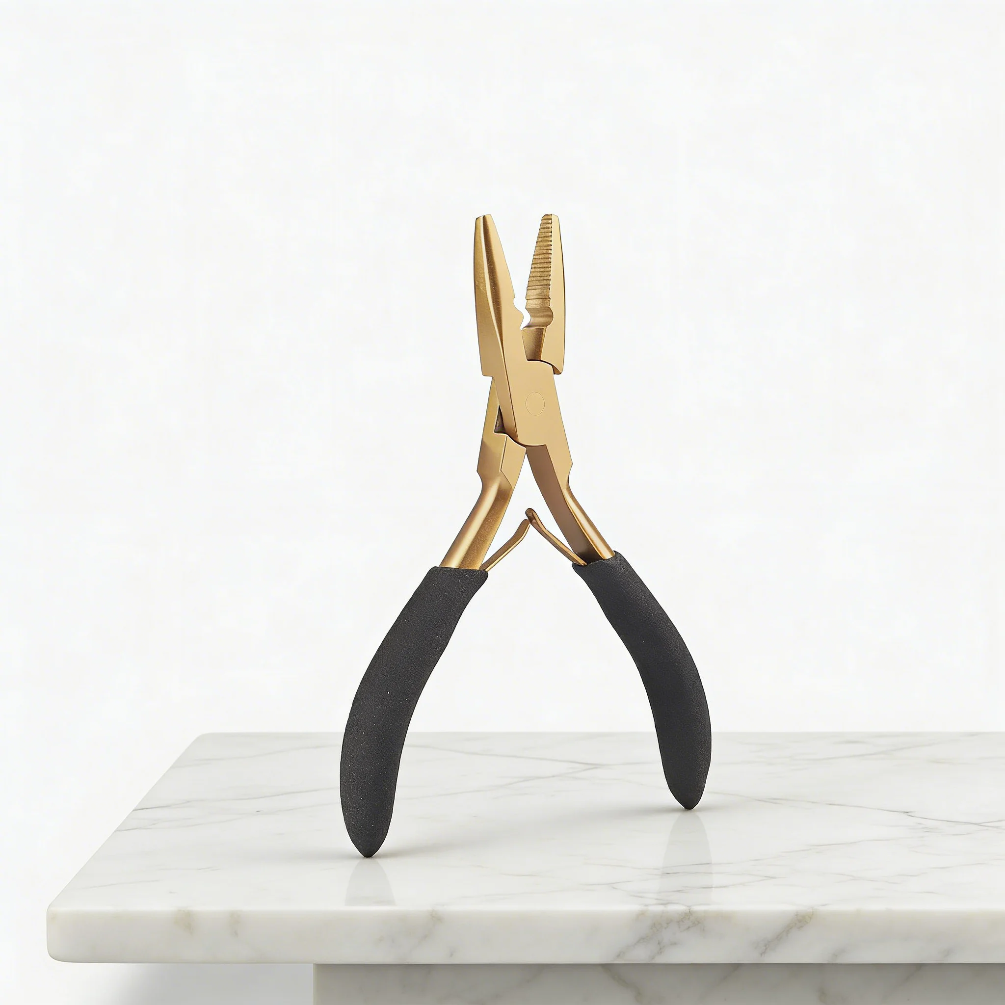 

Lanshii Pro Hair Extension Pliers – Flat Tip Tool for Hair Extension Installation and Removal, Salon Use