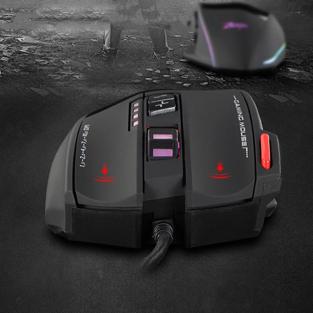 ZELOTES Wired Gaming Mouse Ergonomic Wired Mouse 13 Keys LED 3200 DPI USB Computer Mouse Gamer Mice Silent Mouse For PUBG FPS Ga