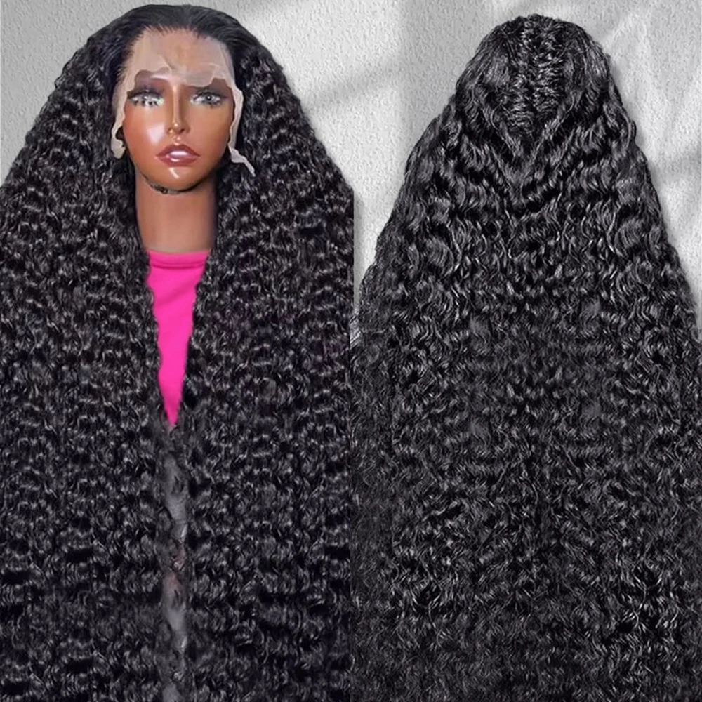 

250 Density 13x6 Hd Lace Frontal Wigs Brazilian Deep Wave Curly 100% Human Hair Wigs 360 Full Lace Frontal Wig For Black Women