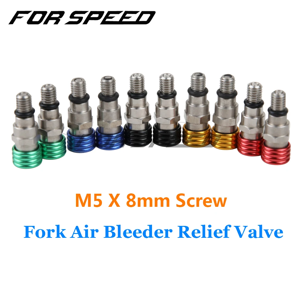 M5 0.8mm Fork Air Bleeder Pressure Relief Valve For Honda CR CRF YZ YZF WR Kawasaki Yamaha Suzuki Motocross Dirt Bike Motorcycle