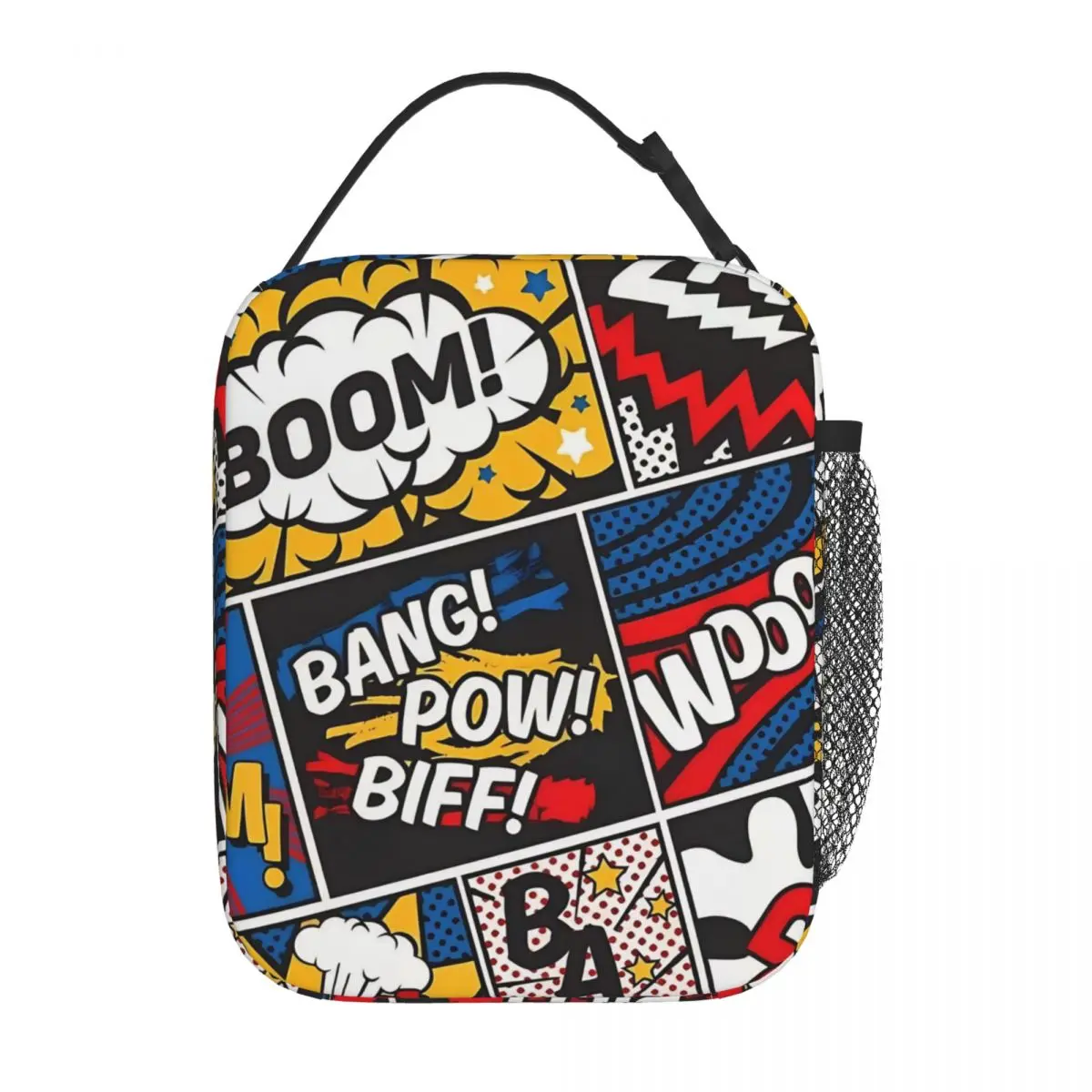 

Pop Art Boom Insulated Lunch Bags Large Meal Container Thermal Bag Tote Lunch Box Beach Travel Men Women