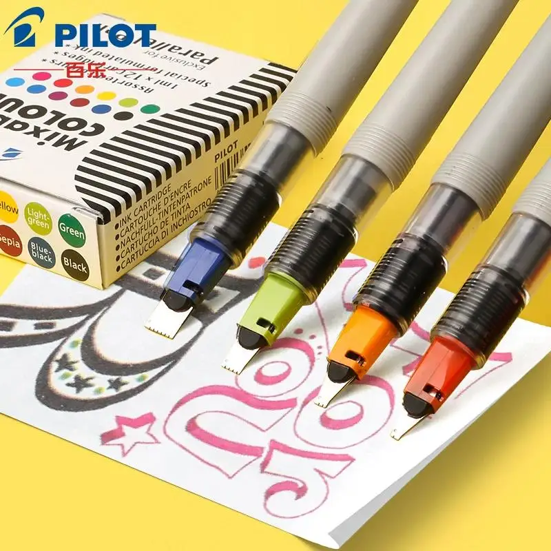 

Pilot Parallel Calligraphy Pen,Multi Sizes Fountain Pen Write freely for Beginners Calligraphers Artists Thick/Fine Art Drawing