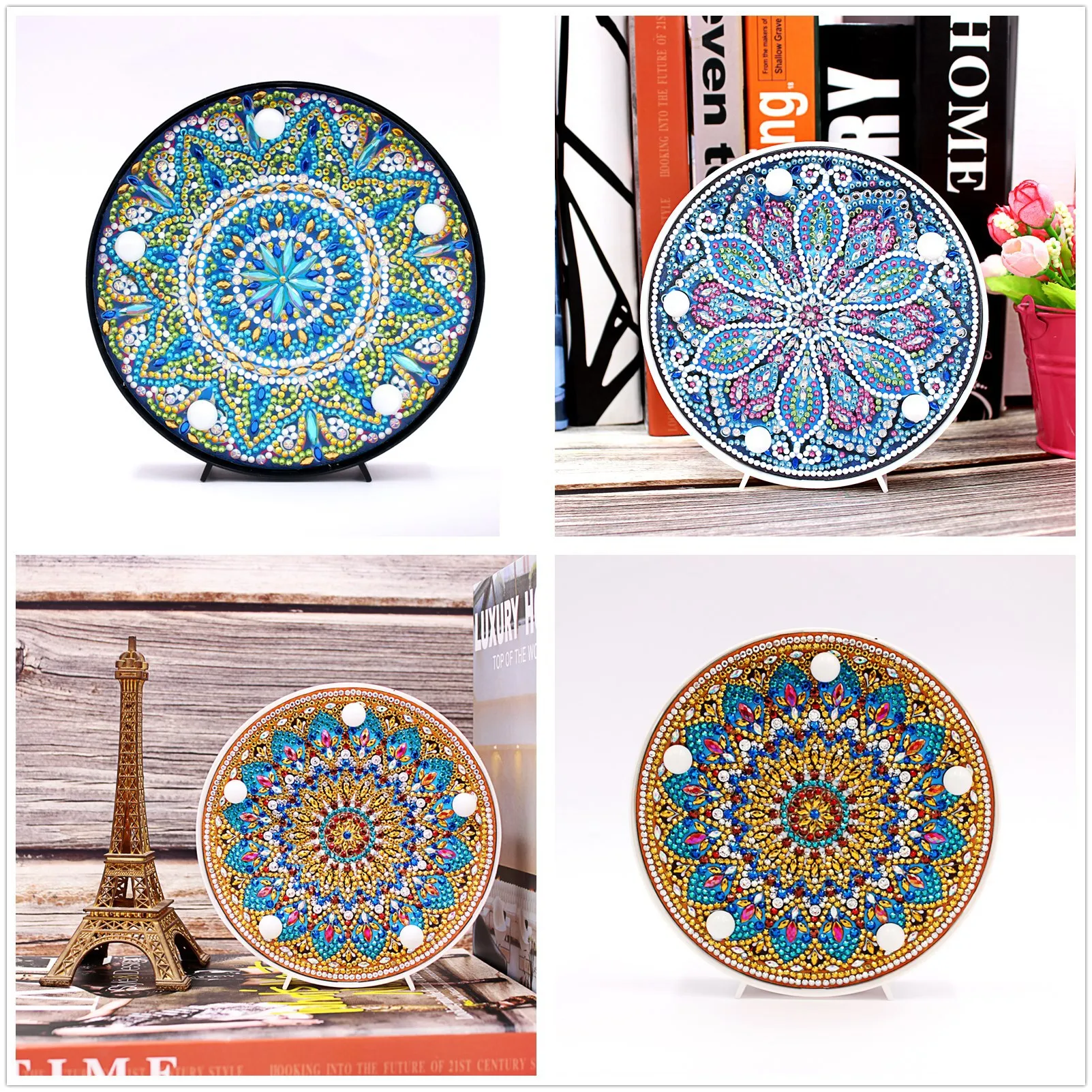 DIY Special Shaped Diamond Painting Modeling Lamp Full Drill 5D  Mosaic Embroidery Cross Stitch Kits Ornament Light Home Decor