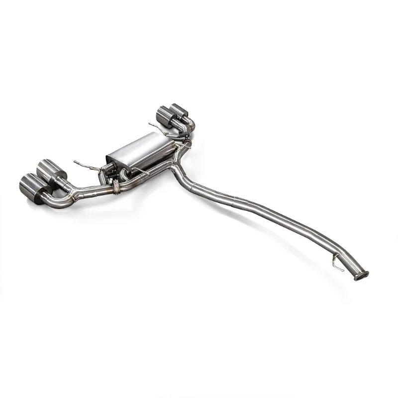 Para Nissan GTR GT-R R35 3.8tt 2008-2023 Tubo de escape trasero de gato de acero inoxidable con válvula