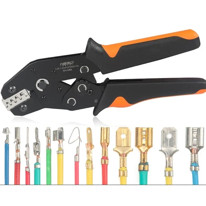 

Crimping Pliers Receptacles Set 0.25-2.5mm² Crimping Pliers with 270Pcs Flat Connectors Set Crimping Pliers Tool