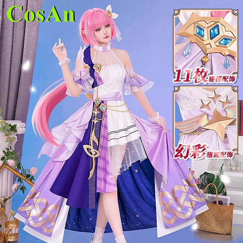 CosAn Honkai Impact 3 Elysia Cosplay Costume Concert Dress Female Activity Party Role Play Clothing New Game