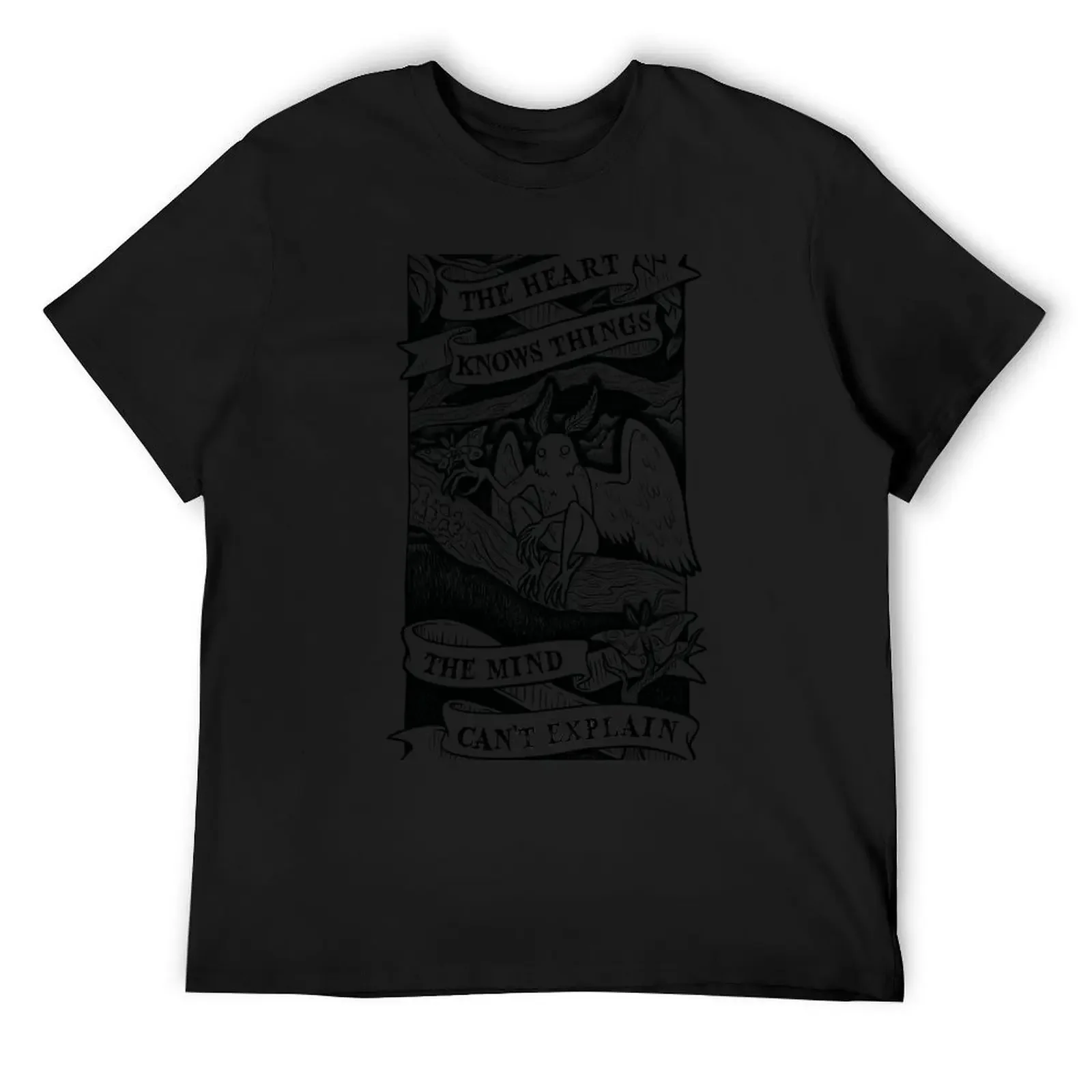

The Heart Knows - Mothman T-Shirt luxury t-shirt football t shirt gifts for boyfriend basketball graphic tees men t shirt