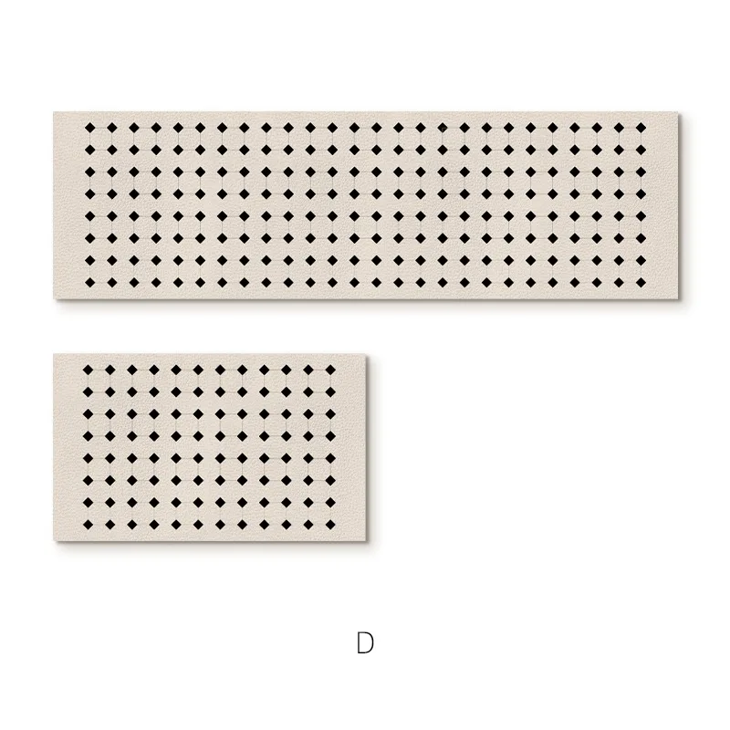 

VIKAMA 2Pcs Kitchen And Bathroom Hall Floor Mat - Waterproof, Slip-Resistant, Oil-Resistant, Dust-Proof, Home Decorative Carpet