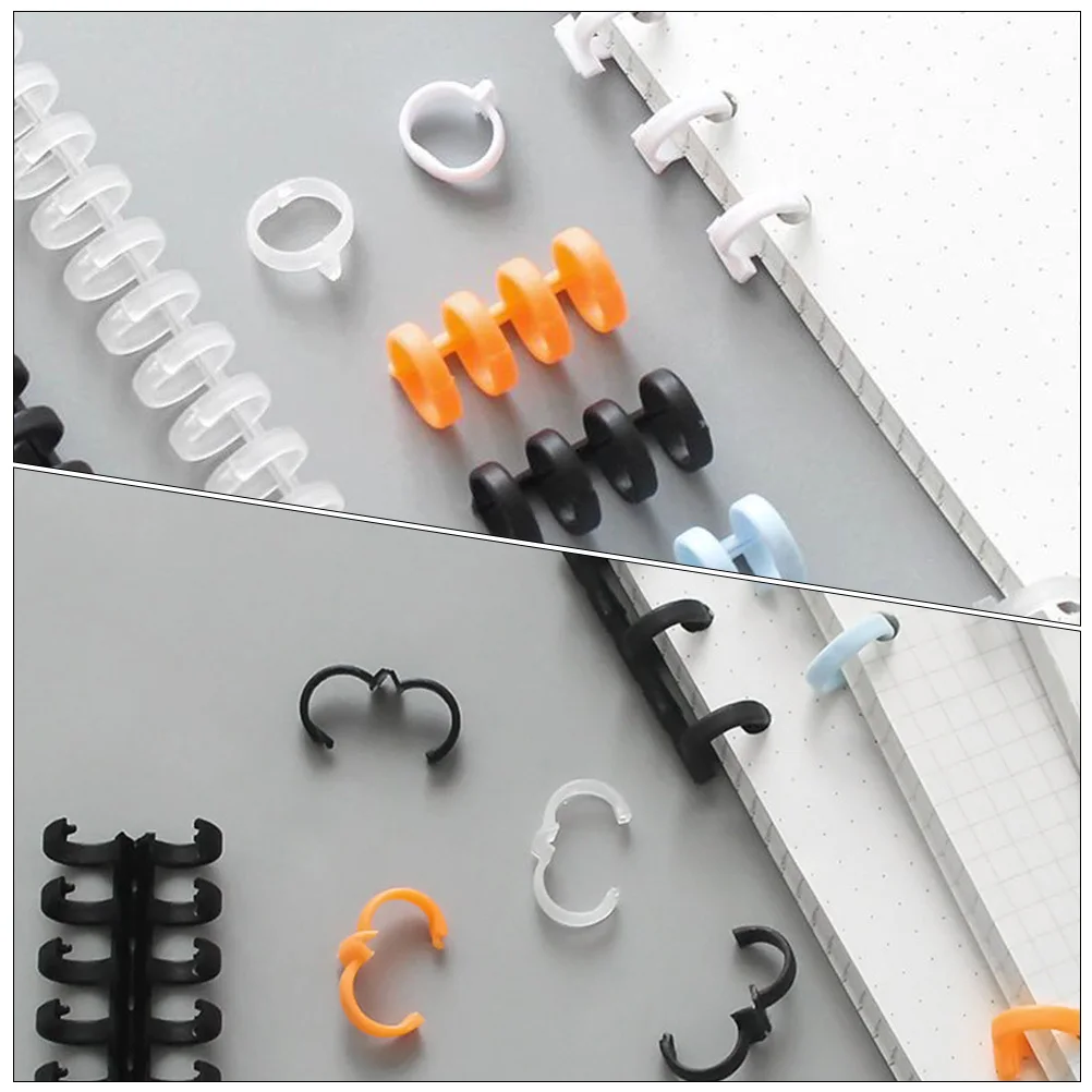 

10pcs Spiral For Diy Notebook Binder Rings 30 Hole Coils Page Binding Supplies Page Binding Supplies Book Coils
