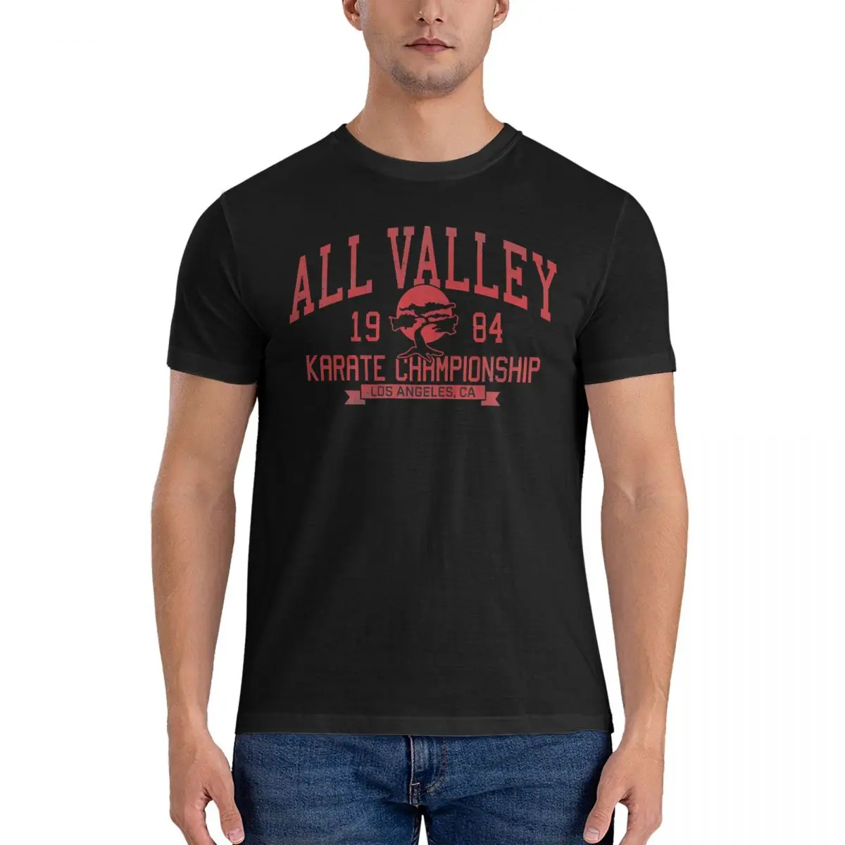 Tournament T Shirts for Men Cotton Fashion T-Shirts Crew Neck All Valley Karate Championship Tees Short Sleeve Clothing Graphic