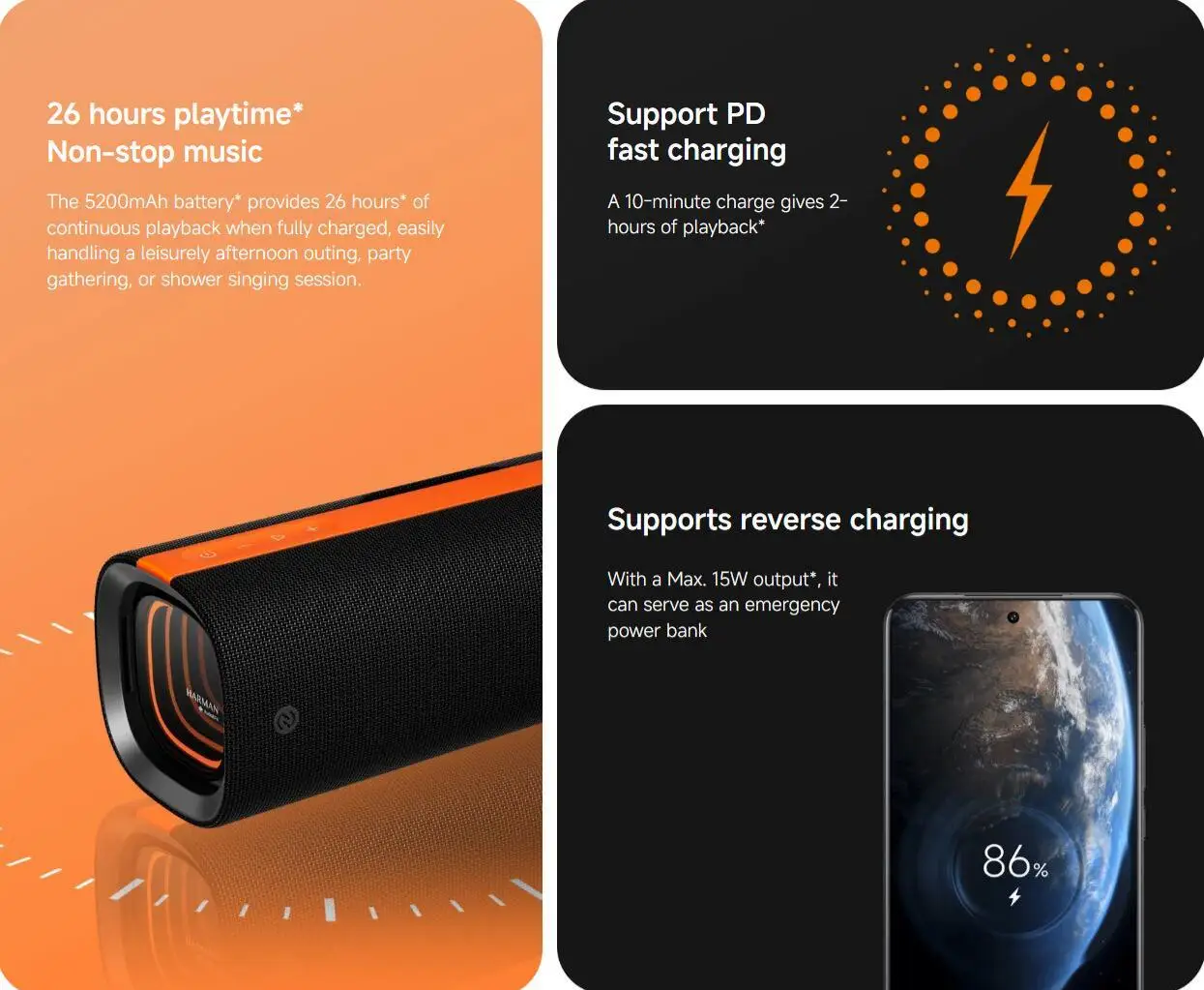 Xiaomi Sound Party, 50 W tragbarer Bluetooth-Lautsprecher, Harman AudioEFX TWS-Modus, 26 Stunden Spielzeit, kabelloser Lautsprecher mit intelligenter Konnektivität – Detail 23