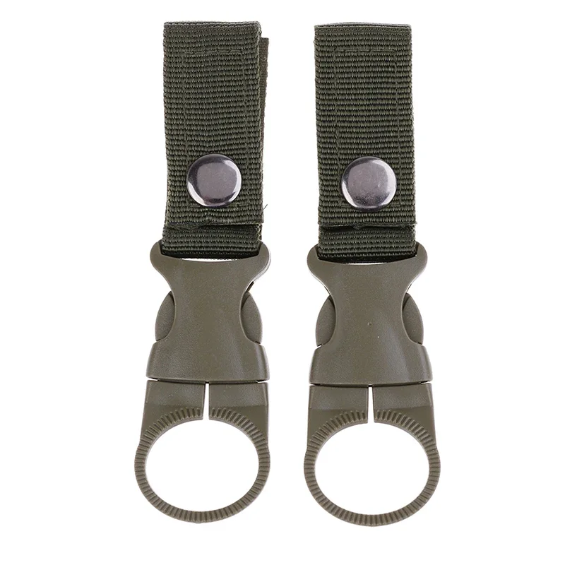 Outdoor-Wasserflaschenhalter mit Karabinerhaken aus Nylon-Gurtband für Klettergurte, Rucksäcke und Camping