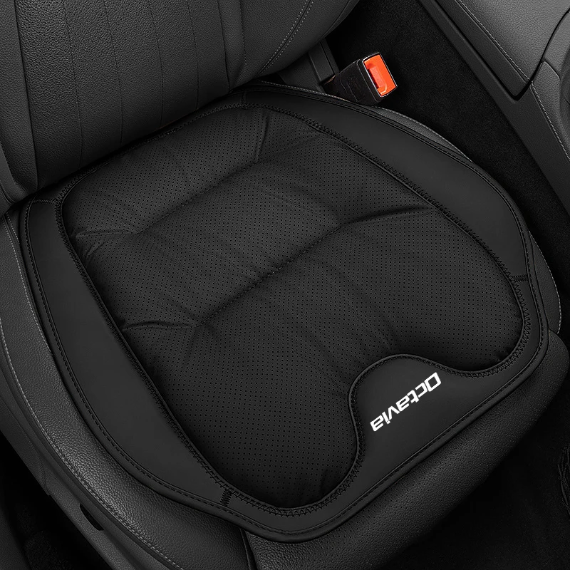 

For Skoda Octavia 2 3 MK1 MK3 Car Seat Cushion With Plush Nappa Leather Cushion Protective Cover